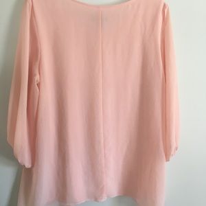 Light Pink flowy work/going out shirt